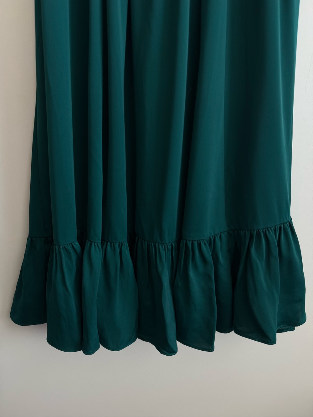 J. CREW Drapey Spaghetti Strap Dress Green Size 8 - Picture 4 of 9